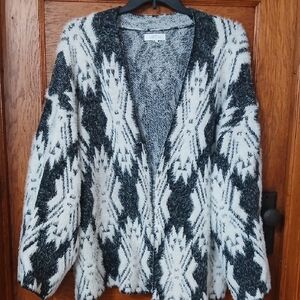New Directions Black and White Women's Cardigan